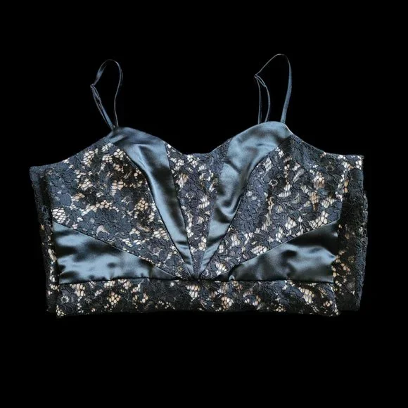 Parker Black Mia Sweetheart Lace Combo Dress - Picture 6 of 10